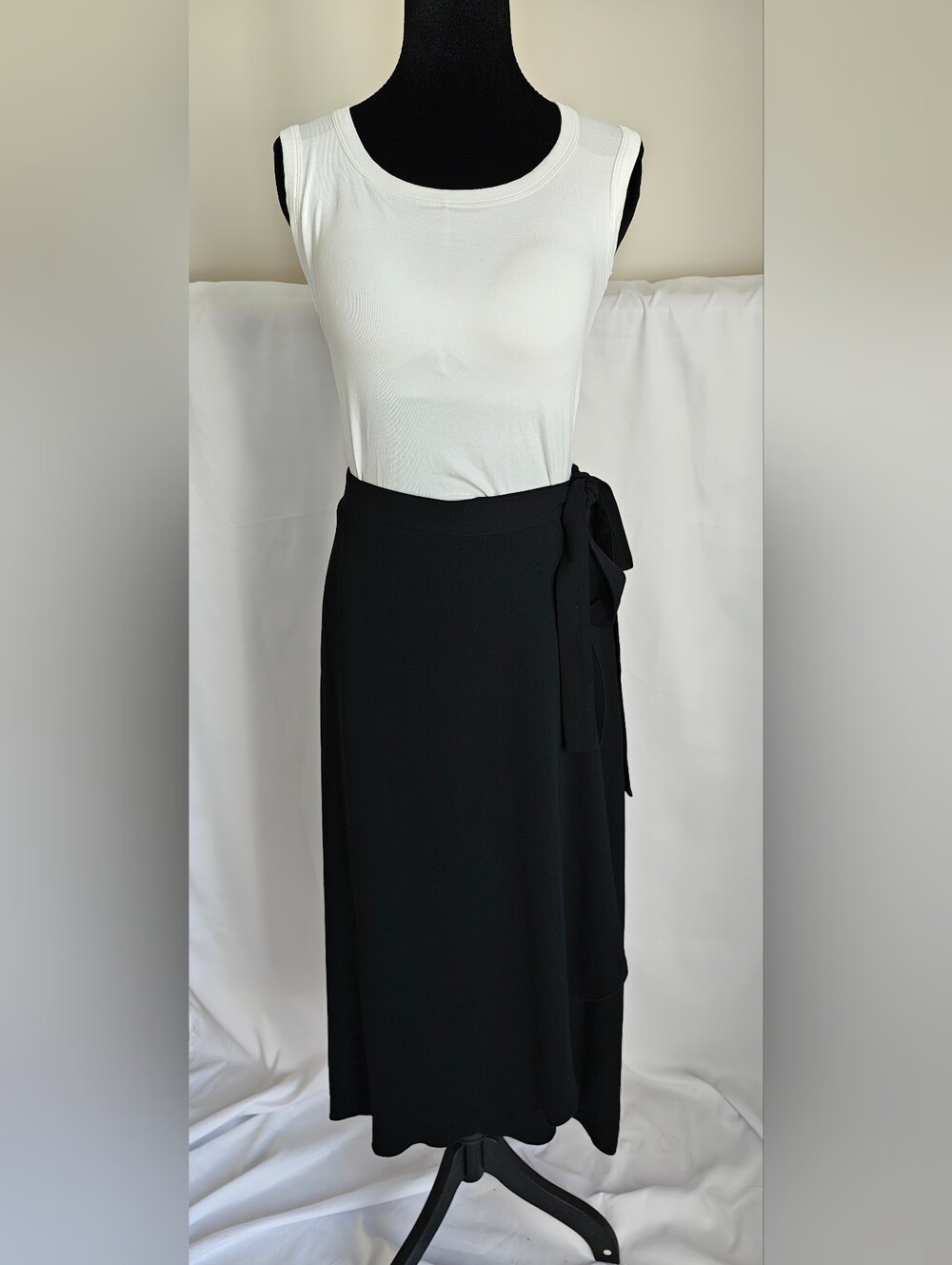 Wilfred Elegant Black Women's Wrap Dress